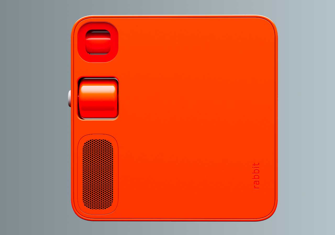 Funda De Silicona Ultrafina Para Rabbit R1 – Antiarañazos, Antigolpes, Ligera Y Portátil, Color Naranja, Compatible Exacta